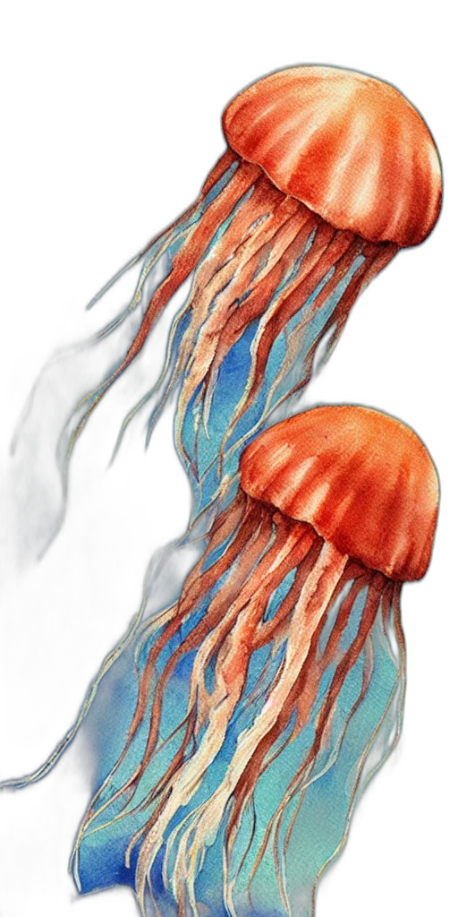 hair, watercolor, concept art, photorealistic transparent PNG cut-out