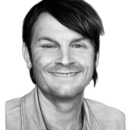 face, staff, jacket, hair, photorealistic, cartoon, pencil sketch, concept art transparent PNG cut-out