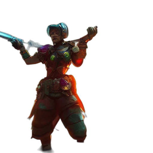 staff, weapon, sword, dragon, concept art, 3d render, fantasy art, cyberpunk transparent PNG cut-out