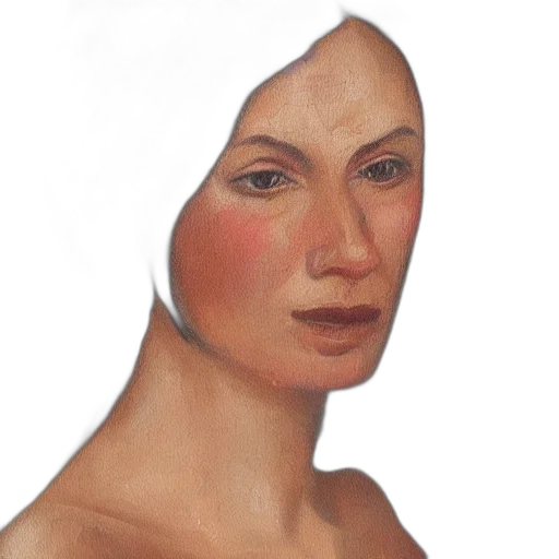 face, mask, crown, hat, photorealistic, oil painting, 3d render, concept art transparent PNG cut-out