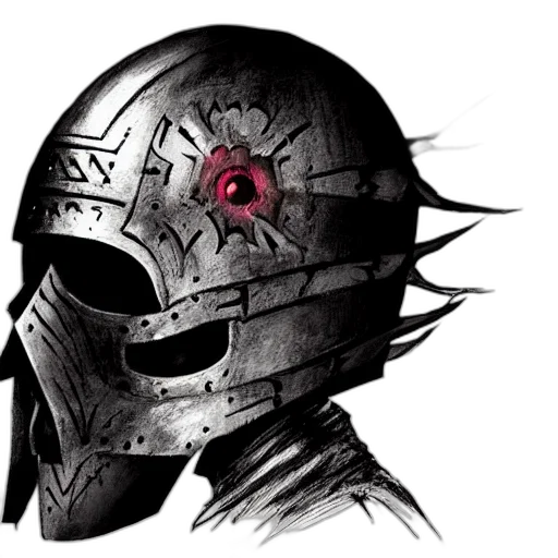 mask, robot, face, weapon, concept art, comic book art, cyberpunk, fantasy art transparent PNG cut-out