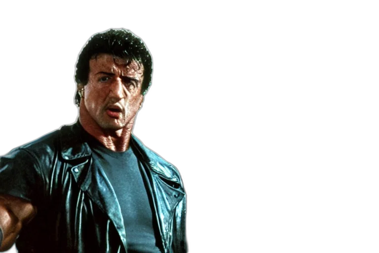 jacket, film, still, sylvester, stallone, terminator, imax transparent PNG cut-out