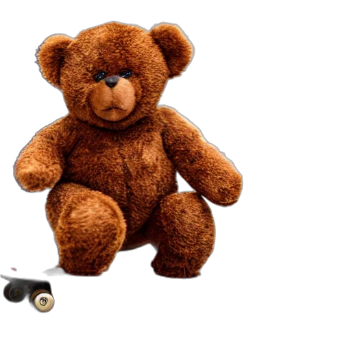 weapon, teddy, bear, skateboard transparent PNG cut-out