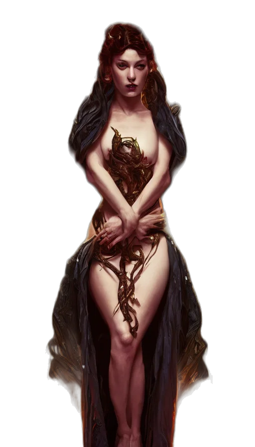 dress, crown, fantasy art, concept art transparent PNG cut-out