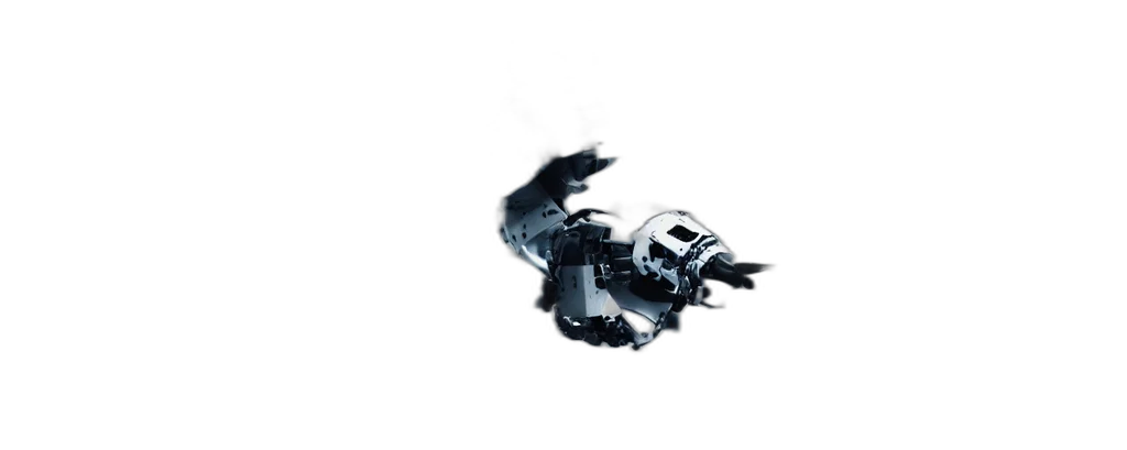 robot, weapon, dragon, animal, 3d render, concept art, cyberpunk, photorealistic transparent PNG cut-out