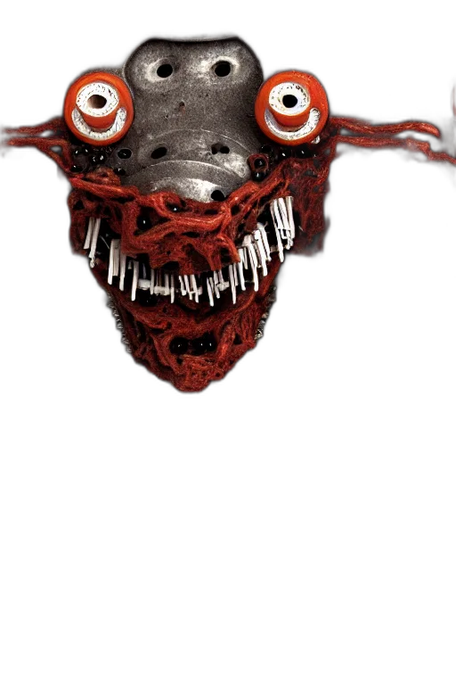 mask, creature, face, animal, concept art, 3d render, photorealistic, close transparent PNG cut-out