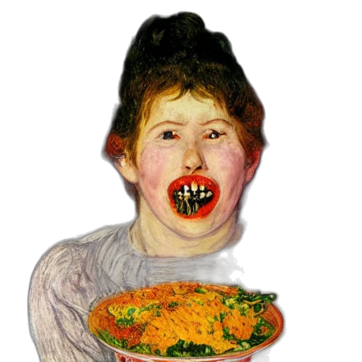 food, face, mask, creature transparent PNG cut-out