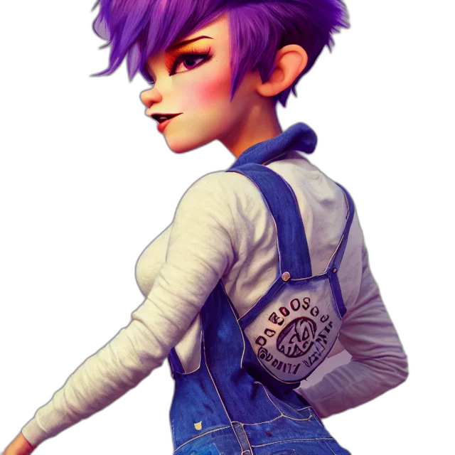 jacket, staff, robot, face, concept art, fantasy art, 3d render, cartoon transparent PNG cut-out