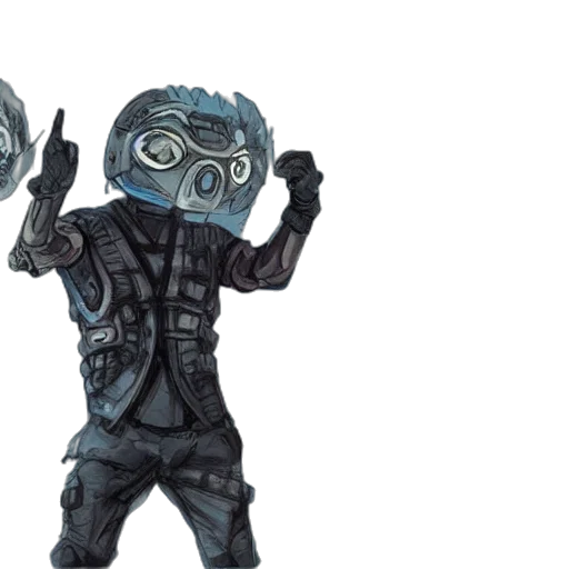 mask, robot, concept art, fantasy art transparent PNG cut-out