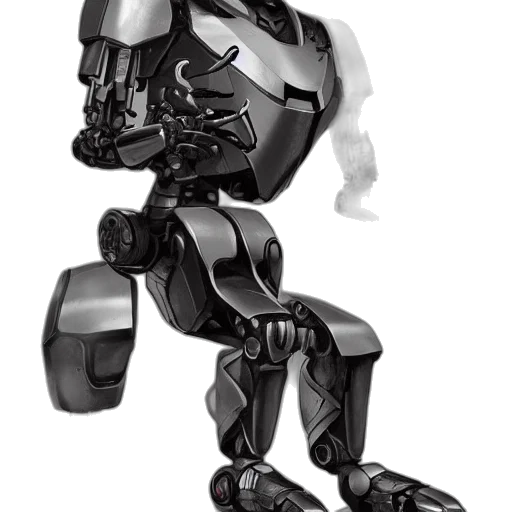 robot, concept art, 3d render, cartoon transparent PNG cut-out