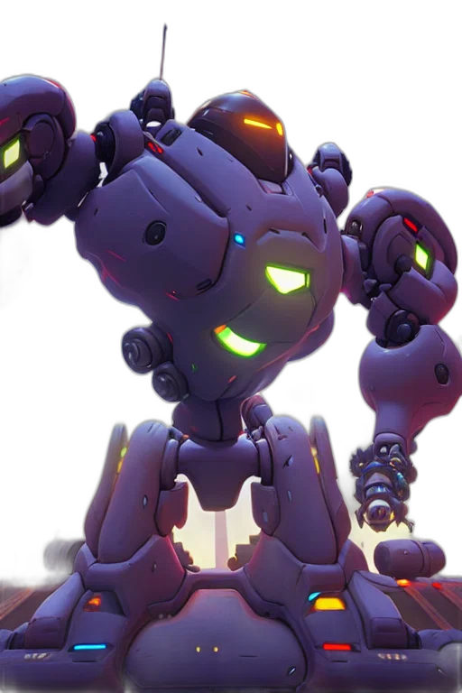 robot, weapon, creature, staff transparent PNG cut-out