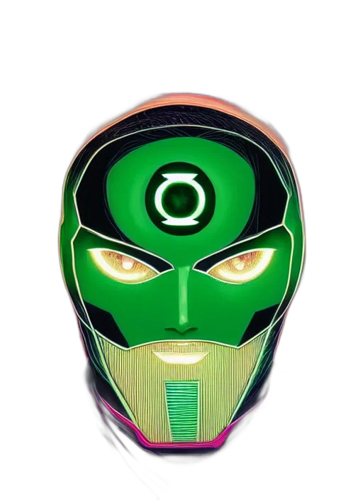 mask, robot, face, comic book art transparent PNG cut-out