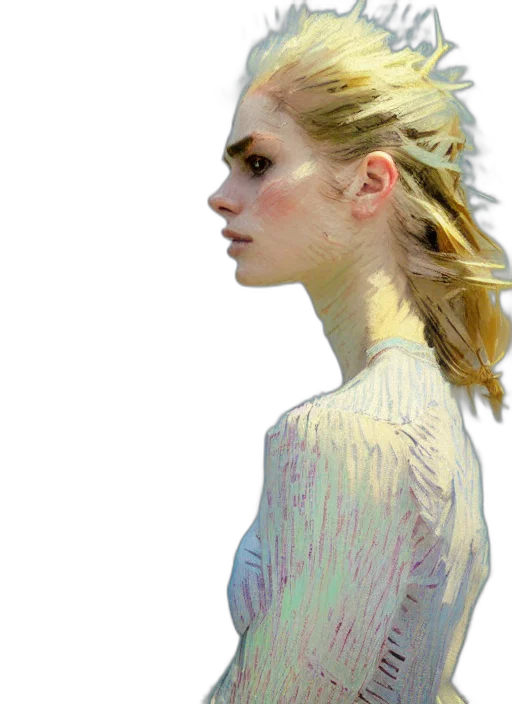 dress, face, hair, jewelry, photorealistic, concept art, fantasy art, watercolor transparent PNG cut-out