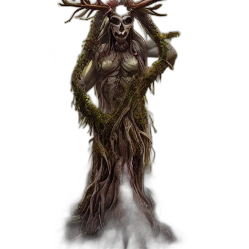 creature, staff, animal, mask transparent PNG cut-out