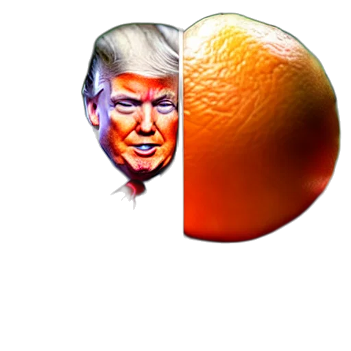 food, mask, face, weapon, photorealistic, concept art, donald, trump transparent PNG cut-out