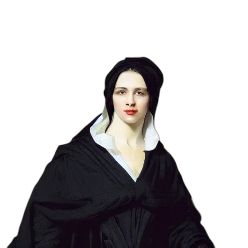 dress, jacket, staff, face transparent PNG cut-out