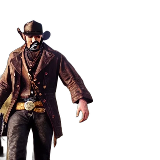 jacket, weapon, concept art, 3d render transparent PNG cut-out