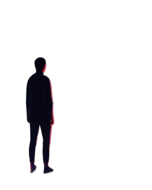 jacket, creature, staff, robot, 3d render, concept art, pixel art, vaporwave transparent PNG cut-out