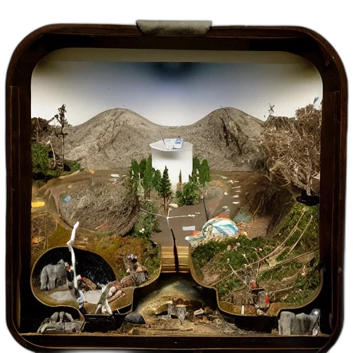 concept art, forest, diorama, universe transparent PNG cut-out