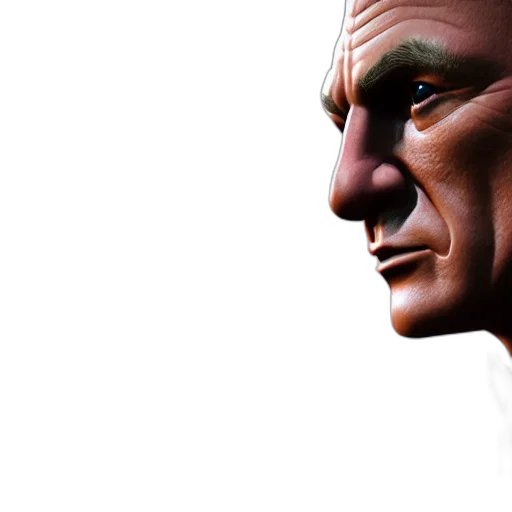 face, 3d render, photorealistic, concept art transparent PNG cut-out