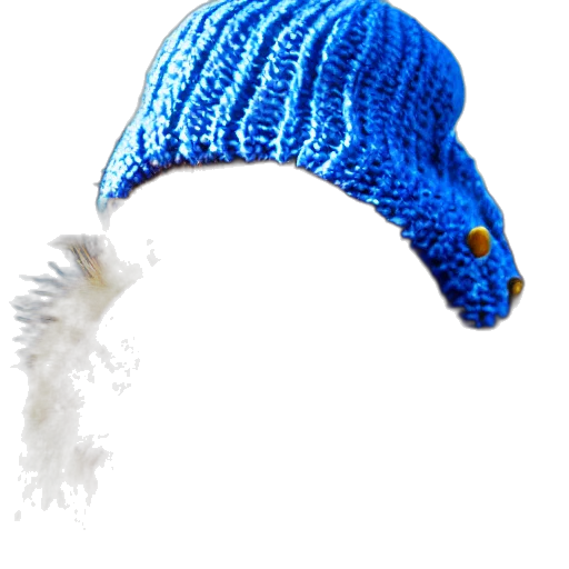 hat, crown, hair, staff transparent PNG cut-out