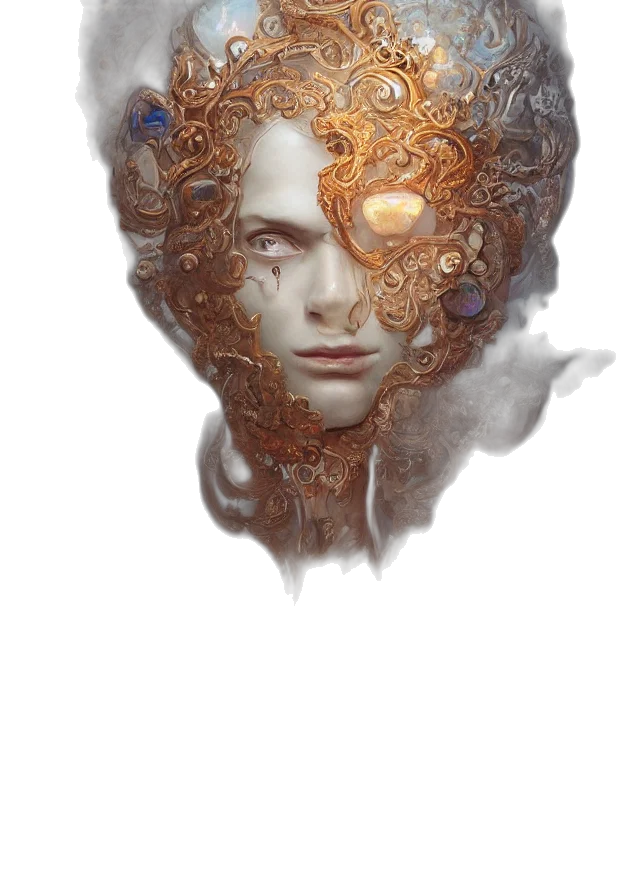 mask, face, hair, crown transparent PNG cut-out