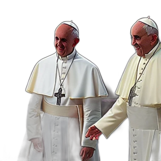 3d render, concept art, photorealistic, pope transparent PNG cut-out