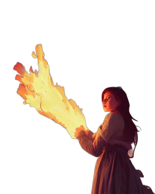 staff, weapon, jacket, dragon, concept art, fantasy art, pixel art, comic book art transparent PNG cut-out