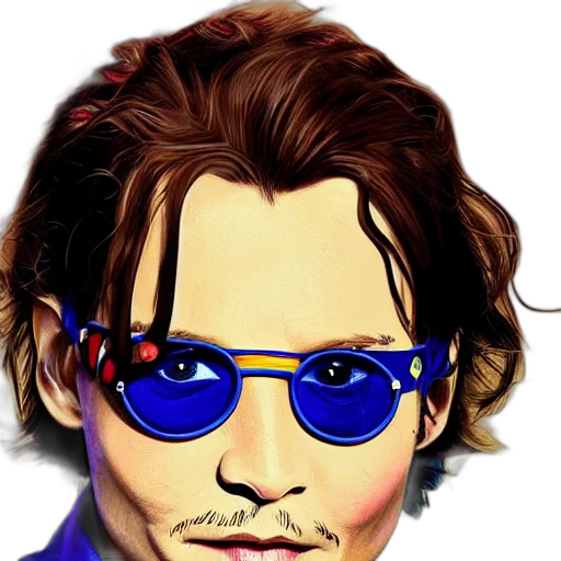 face, cartoon, photorealistic, comic book art, pixel art, portrait, young, johnny transparent PNG cut-out