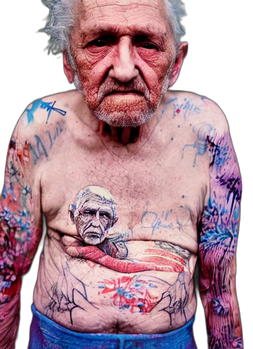face, jacket, photorealistic, cyberpunk, concept art, watercolor, detailed, color transparent PNG cut-out