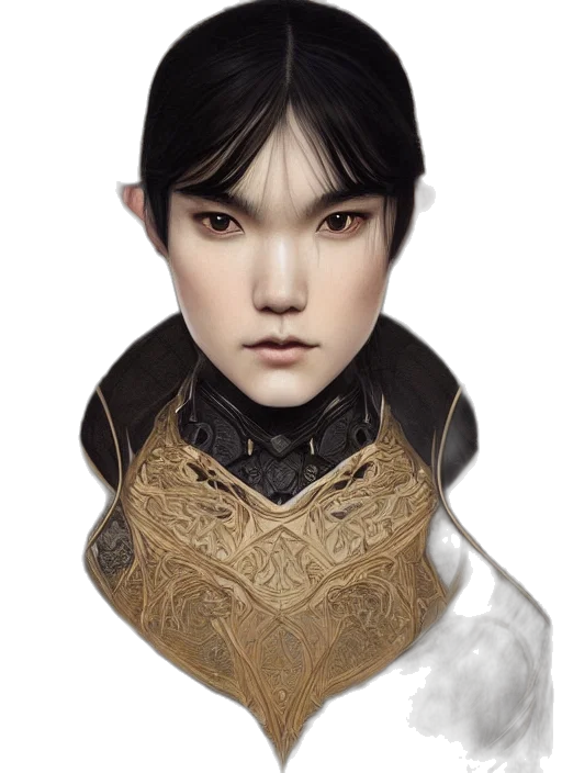 face, dragon, mask, staff transparent PNG cut-out