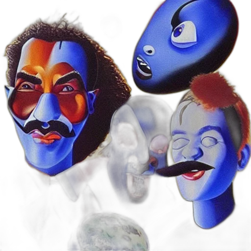 mask, face, concept art, photorealistic, fantasy art, oil painting, outer space, underwater transparent PNG cut-out