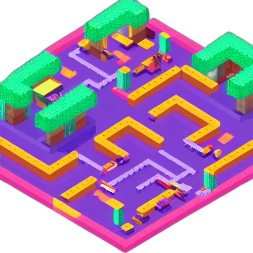 pixel art, 3d render, concept art, vaporwave transparent PNG cut-out