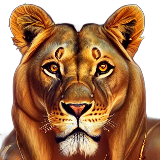 animal, face, jewelry, crown transparent PNG cut-out