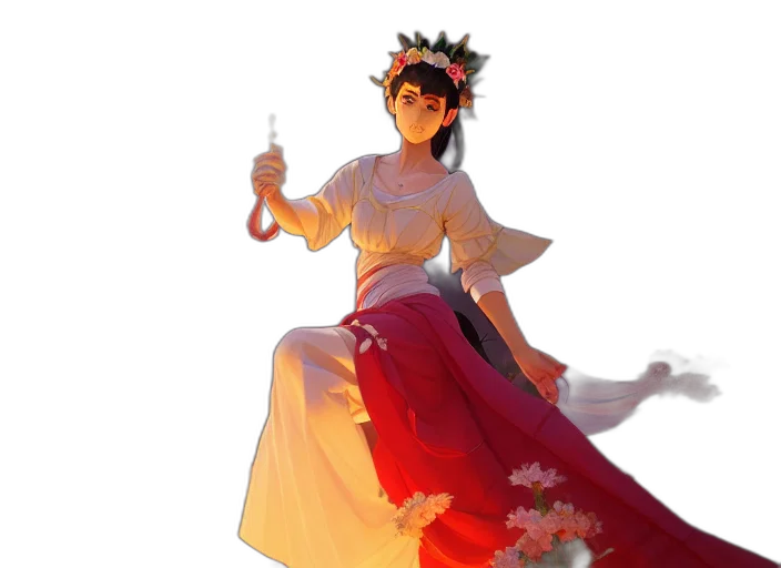 staff, dress, crown, sword transparent PNG cut-out