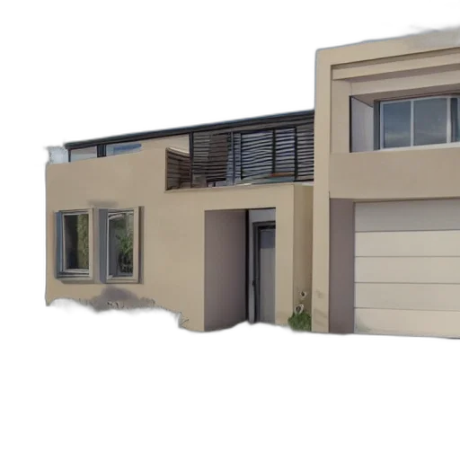 building, 3d render, photorealistic, homes, quintel transparent PNG cut-out