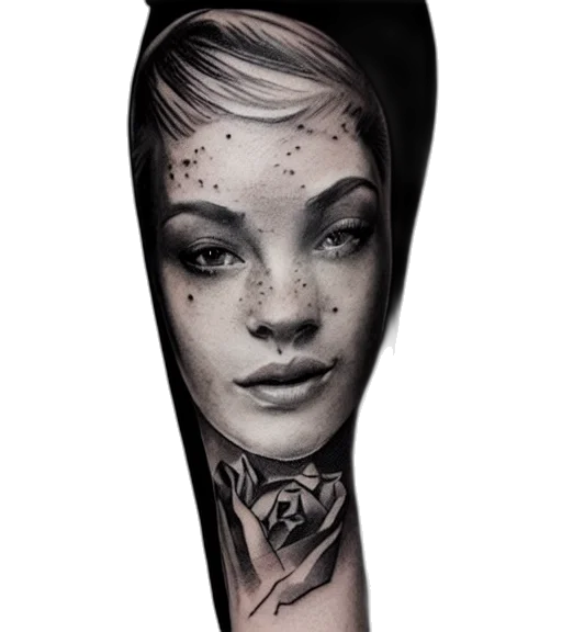 face, jewelry, umbrella, photorealistic transparent PNG cut-out