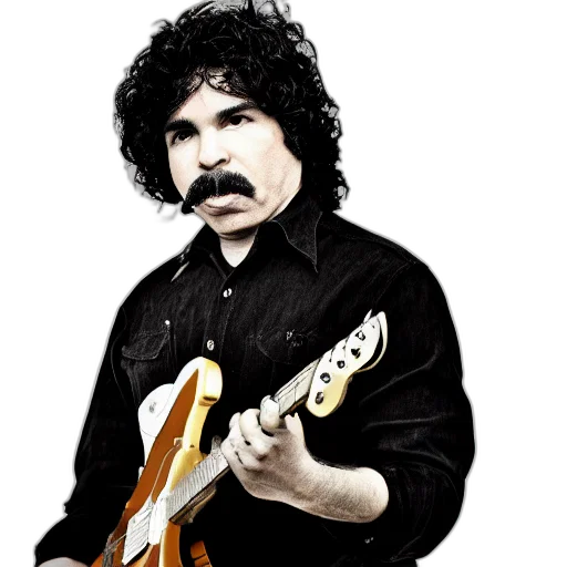 cartoon, photorealistic, comic book art, concept art, musician, john, oates, oats transparent PNG cut-out