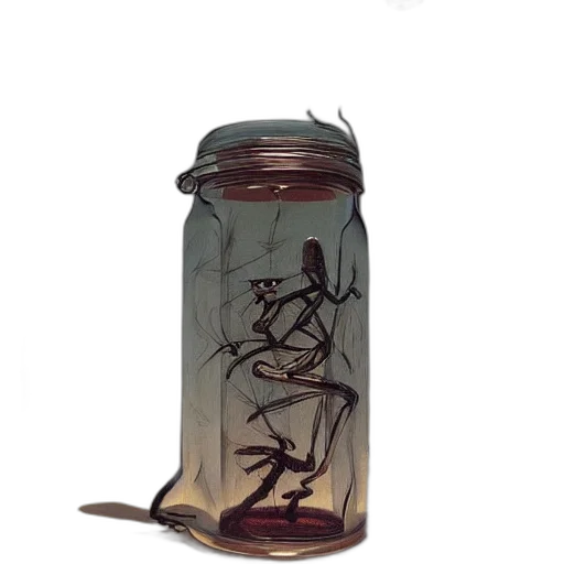 bottle, dress, dragon, concept art transparent PNG cut-out
