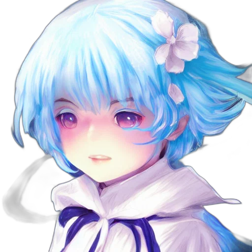 face, robot, staff, flower transparent PNG cut-out