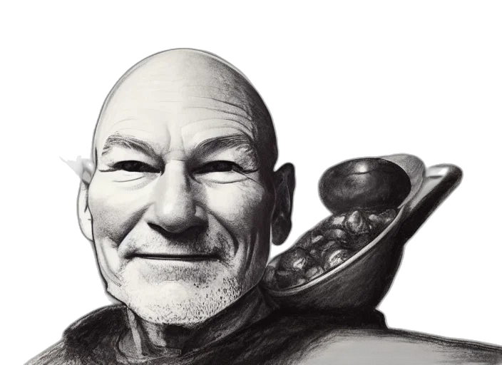 face, staff, sword, mask, photorealistic, concept art, pencil sketch, fantasy art transparent PNG cut-out