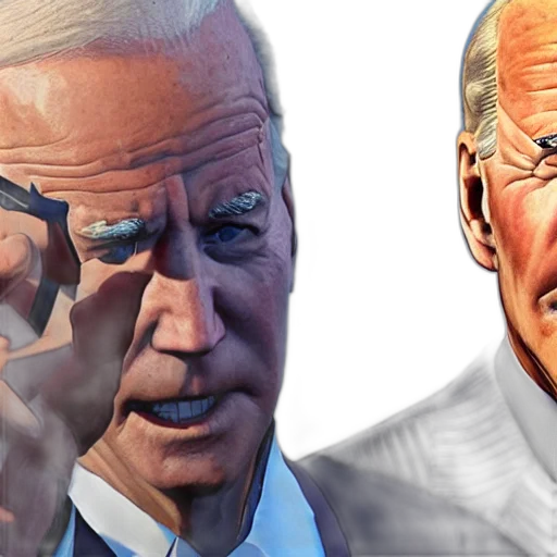 photorealistic, 3d render, concept art, biden transparent PNG cut-out