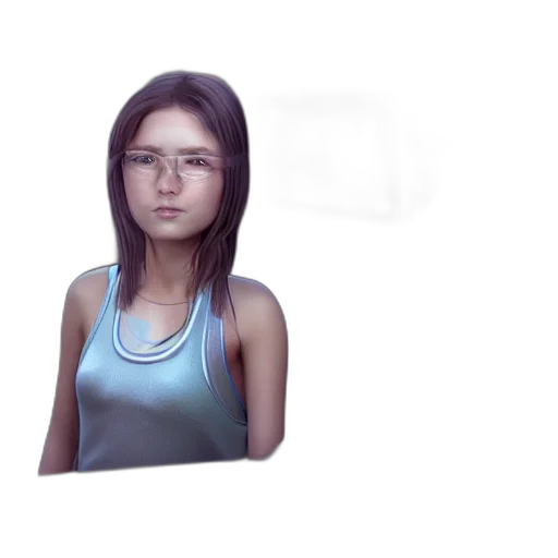 face, hair, mask, robot transparent PNG cut-out