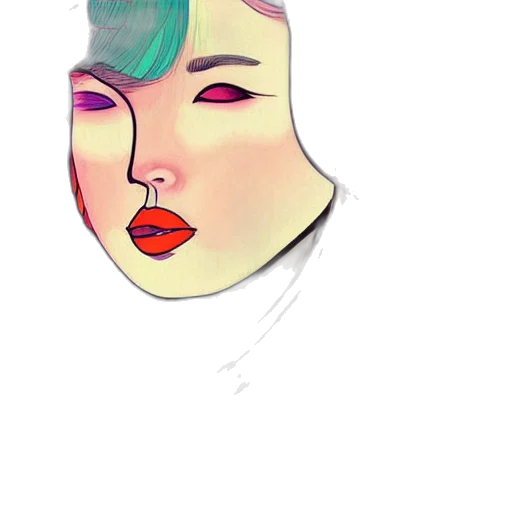 face, mask, hat, crown, watercolor, vaporwave, cartoon, photorealistic transparent PNG cut-out