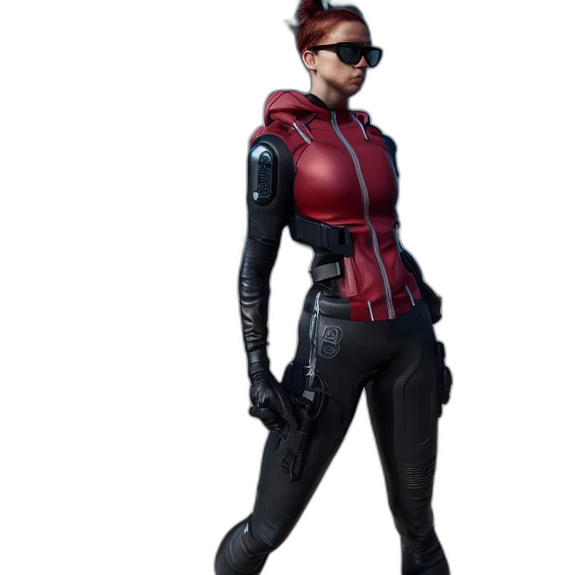 jacket, concept art, 3d render, comic book art transparent PNG cut-out
