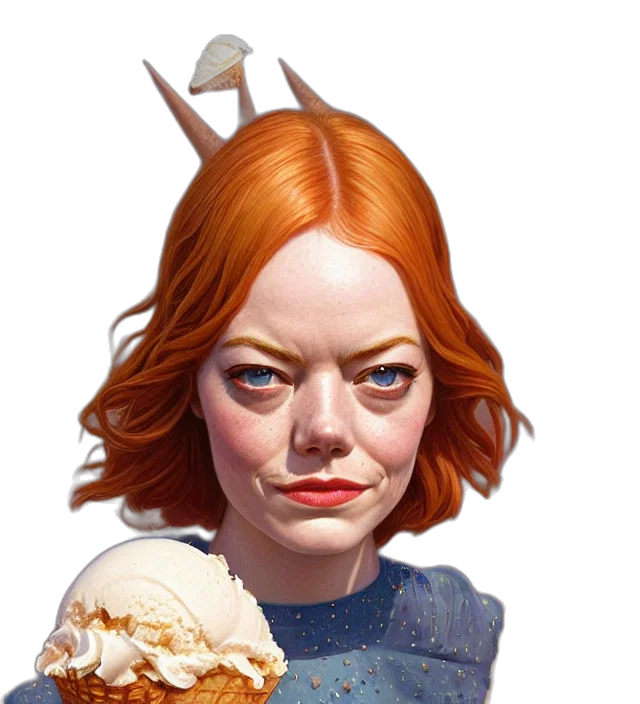 face, staff, creature, concept art transparent PNG cut-out
