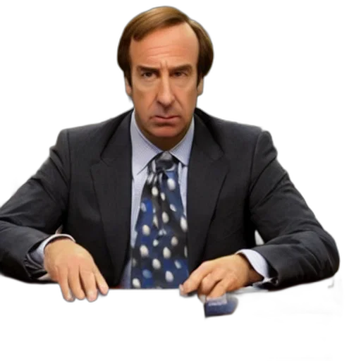jacket, staff, face, hair, saul, goodman, office transparent PNG cut-out