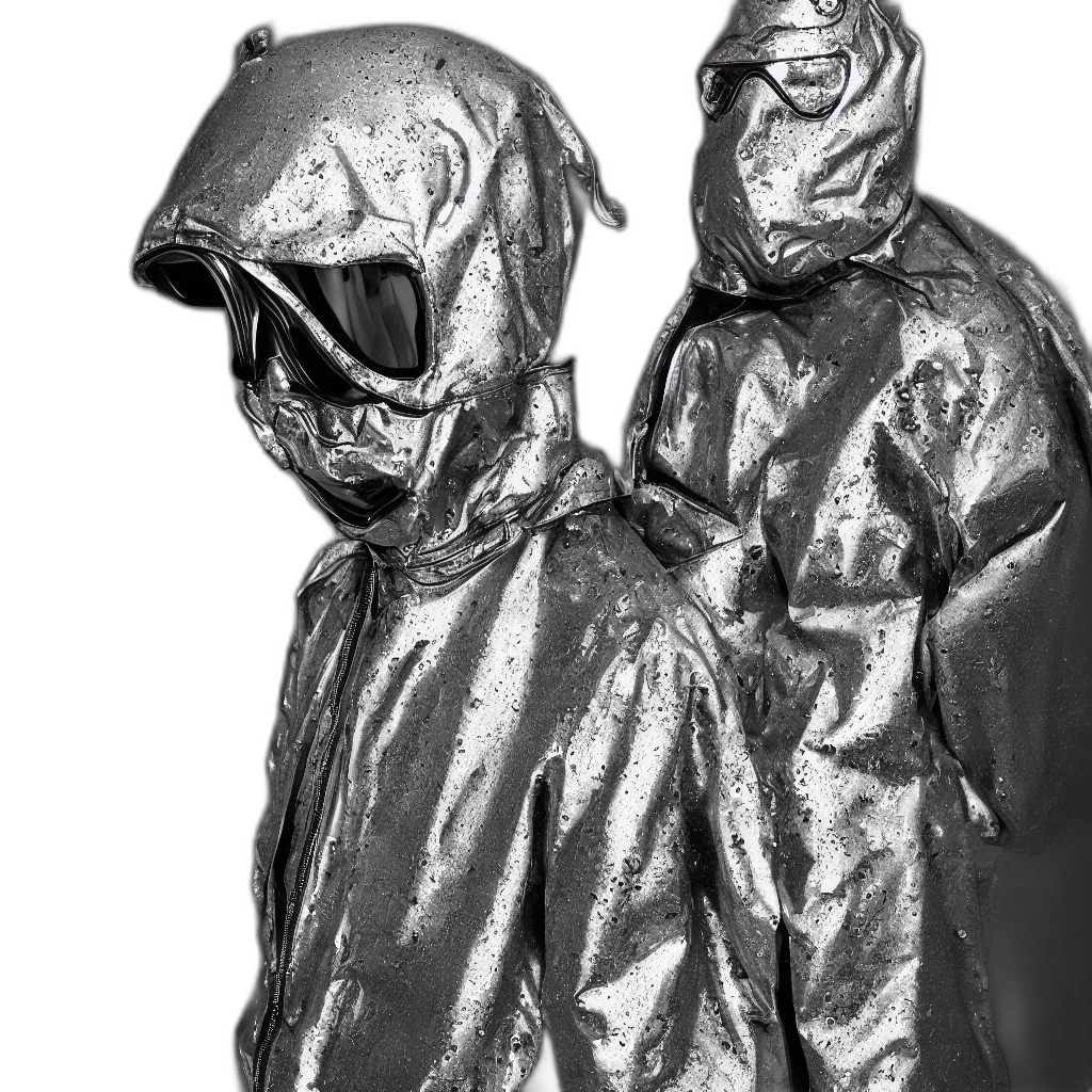 jacket, mask, concept art, wet transparent PNG cut-out