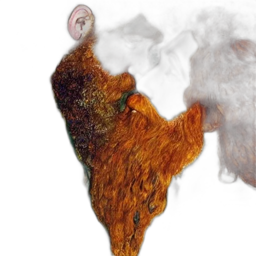 mask, dragon, hair, animal transparent PNG cut-out
