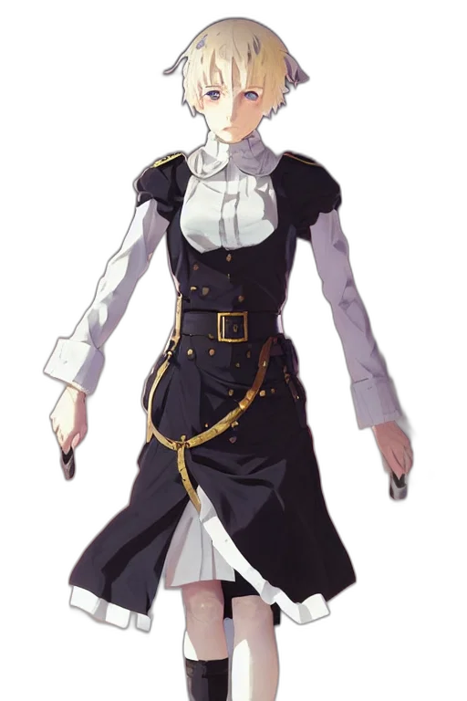 staff, dress, jacket, crown transparent PNG cut-out